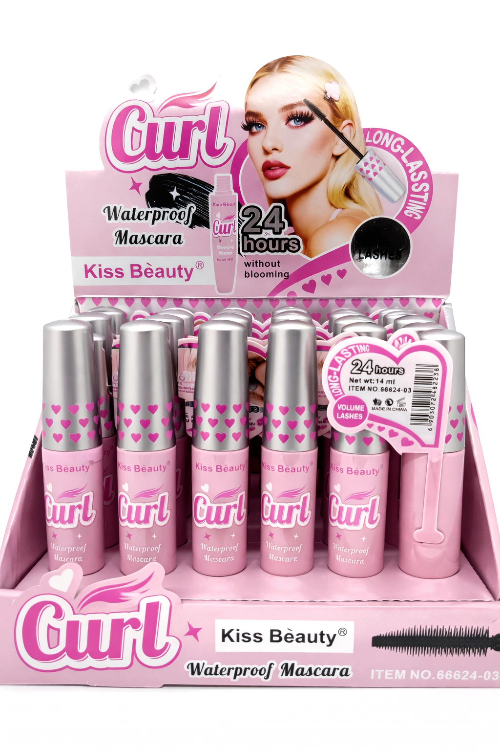 Mascara de pestañas Curl 24h Kiss Beauty
